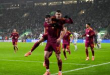 La Roma vince a Glasgow, doppietta Ferguson e 3-0 al Celtic