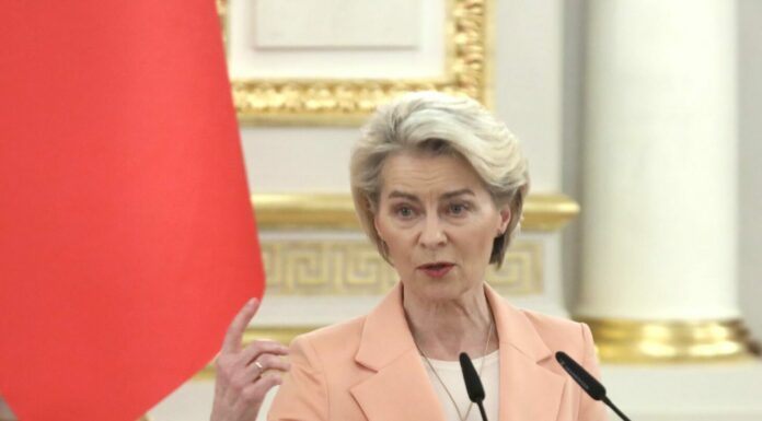 Von der Leyen “Per l’Ucraina serve una pace giusta e duratura”