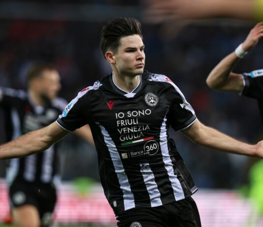 Il Napoli cade a Udine, decide una magia di Ekkelenkamp