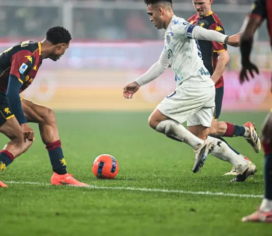 L’Inter batte il Genoa 2-1 al “Ferraris” ed è sola in vetta