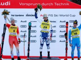 Nel SuperG della Val Gardena vince Zabystran, podio e lacrime per Franzoni