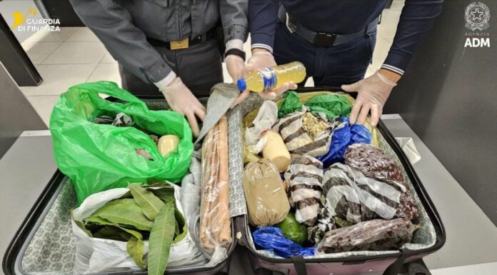 Milano, a Linate sequestrate 6,5 tonnellate di alimenti non sicuri