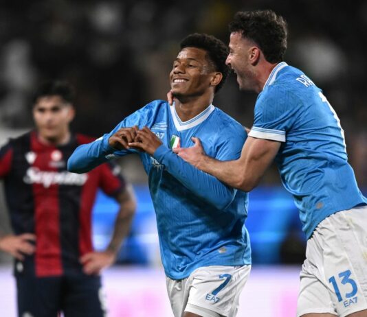 La Supercoppa Italiana va al Napoli, battuto il Bologna 2-0