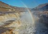 Cina: le foto del doppio arcobaleno apparso sopra la cascata di Hukou (2)