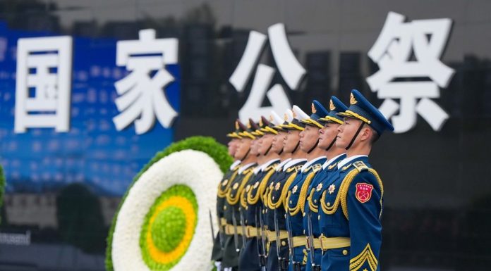 Cina: cerimonia nazionale in memoria delle vittime del Massacro di Nanchino (2)
