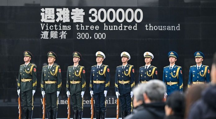 Cina: cerimonia nazionale in memoria delle vittime del Massacro di Nanchino (3)