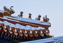 Cina: arriva la neve a Pechino, imbiancata la capitale (3)