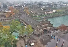 Cina: le immagini del sistema di irrigazione senza dighe nel Sichuan (1)