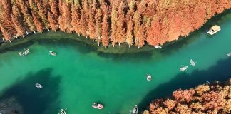 Cina: scenario invernale su alcuni corsi d’acqua del Paese (1)