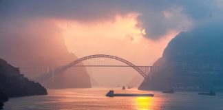 Cina: scenario invernale su alcuni corsi d’acqua del Paese (3)