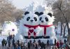 Cina: iniziata esposizione sperimentale di sculture di neve a Sun Island (1)