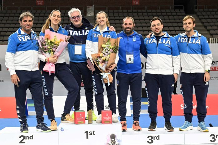 Batini oro-Favaretto bronzo-Busan team Italia