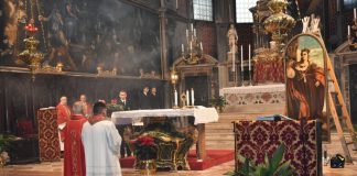 A Mestre una messa in onore di Santa Barbara, patrona dei Vigili del Fuoco e della Marina Militare