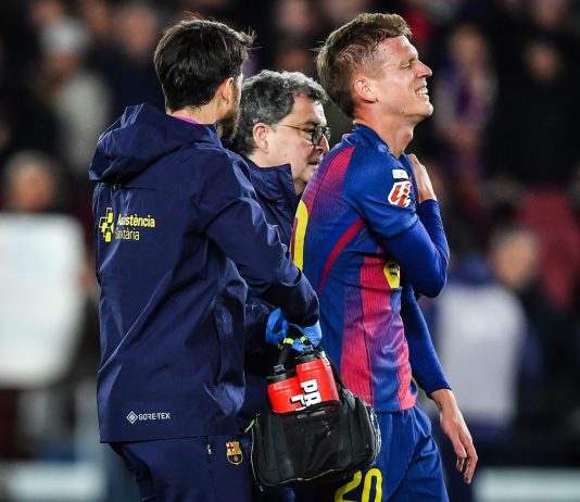 Dani Olmo suffers a shoulder injury, he will return in 2026