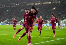 Roma sul velluto a Glasgow, 3-0 al Celtic e prima doppietta in giallorosso per Ferguson