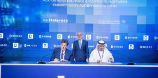 إيتاليابرس تواصل مسيرتها الدولية المتسارعة بتوقيع شراكة مع وكالة أنباء الإمارات