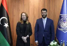 Libia, Trabelsi riceve la direttrice dell’IOM. Focus sulla cooperazione contro la migrazione irregolare