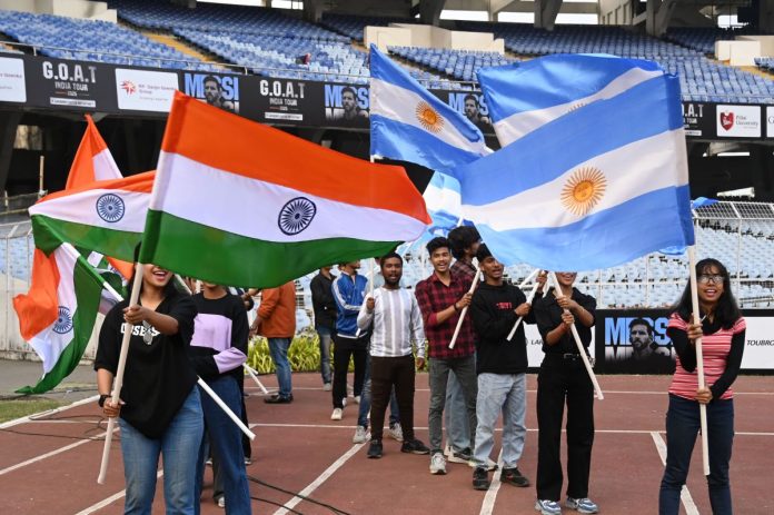 Argentina Football Fan Club Creates Exhibition On Lionel Messi Ahead Of His December 13 Visit, Kolkata, West Bengal, India - 12 Dec 2025
