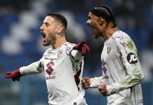 Il Torino espugna il Mapei Stadium grazie a un rigore di Vlasic, Sassuolo sconfitto 0-1