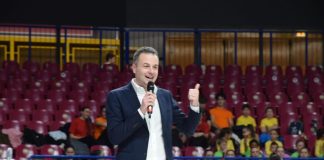 L’assessore Venturini allo spettacolo ginnico “Inside Out” al Palasport Taliercio