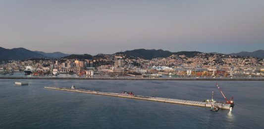 Webuild, posato il quattordicesimo cassone della nuova Diga foranea di Genova