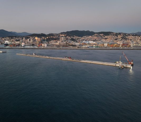 Webuild, posato il quattordicesimo cassone della nuova Diga foranea di Genova