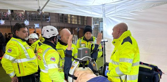 Milano Cortina 2026, le squadre di Areu effettuano una simulazione di intervento di primo soccorso