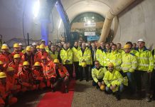 L’ultimo diaframma della nuova galleria della variante Aurelia a La Spezia è stato abbattuto, Bucci: “Opera di enorme valore”