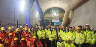 L’ultimo diaframma della nuova galleria della variante Aurelia a La Spezia è stato abbattuto, Bucci: “Opera di enorme valore”