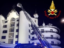 Incendio in hotel a Sestriere, nessun ferito