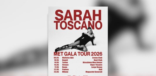 Sarah Toscano è pronta a tornare sul palco, a maggio il via del Met Gala Tour 2026