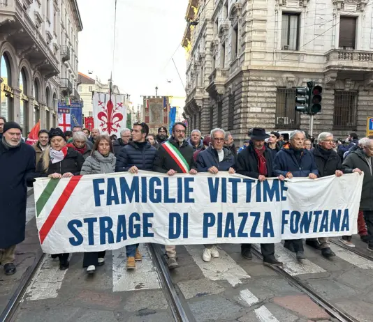 Milano commemora il 56°anniversario della strage di Piazza Fontana
