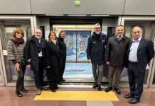 Milano-Cortina, Metro 5: inaugurato il treno brandizzato per le Olimpiadi