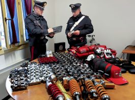 Rubava pezzi di ricambio della Ducati destinati alla MotoGP, il materiale è stato recuperato dai Carabinieri