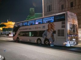 Arrivato a Roma il Bus Gourmet Italia dopo le tappe in 8 città europee