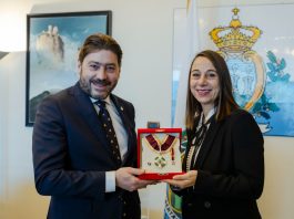 Conferita l’Onorificenza di Commendatore dell’Ordine Equestre di Sant’Agata ad Alessandra Priante