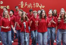 Cina: Pechino, esibizione del coro USA di voci bianche One Voice (1)
