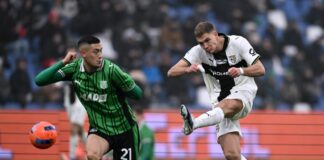 Thorstvedt e Pellegrino, finisce 1-1 il derby Sassuolo-Parma