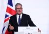 Premier britannico Starmer “Parlamento voterà decisioni su invio truppe”