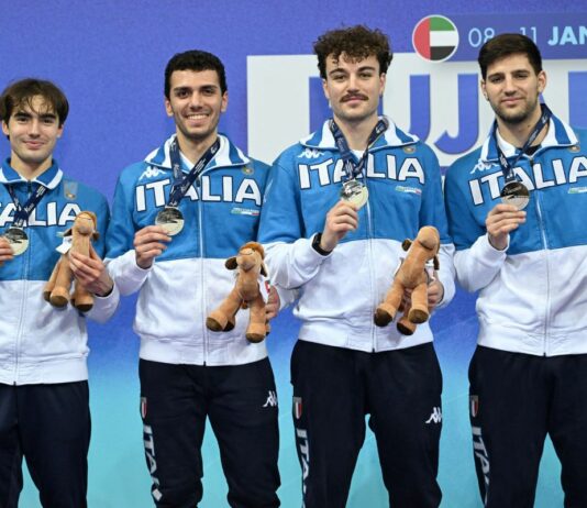 Italia d’argento nella gara a squadre di spada di Fujairah