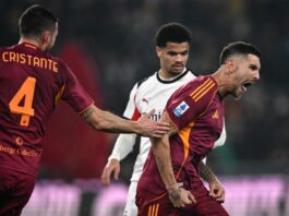Roma-Milan 1-1, Pellegrini risponde a De Winter
