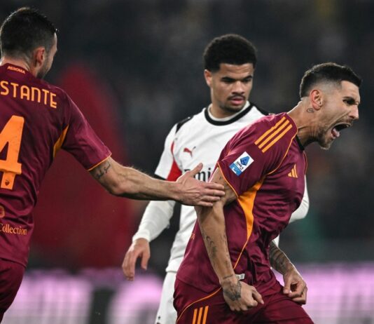 Roma-Milan 1-1, Pellegrini risponde a De Winter