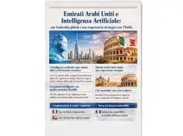Emirati Arabi Uniti e IA, leadership globale e cooperazione strategica con Italia