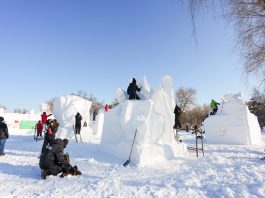 Cina: Harbin ospita gara di sculture di neve con artisti da 13 Paesi (3)