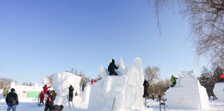 Cina: Harbin ospita gara di sculture di neve con artisti da 13 Paesi (3)