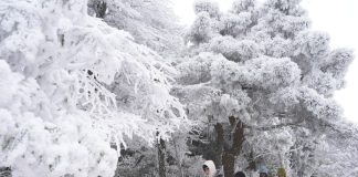 Cina: il monte Hengshan si veste di bianco (2)