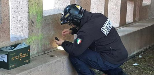 Ordigno militare rinvenuto nel Cagliaritano, rimosso dal Nucleo Artificieri dei Carabinieri