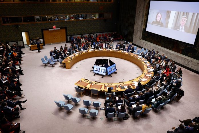 Security Council Meeting at the UN Concerning the Situation in Venezuela, New York, United States - 05 Jan 2026