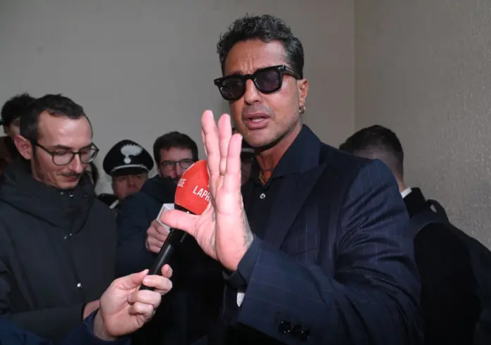 Milano, Fabrizio Corona alludienza sul ricorso di Alfonso Signorini