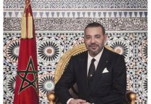 ملك المغرب يهنئ أعضاء المنتخب الوطني لكرة القدم بمناسبة صعودهم للمباراة النهائية لكأس أمم إفريقيا